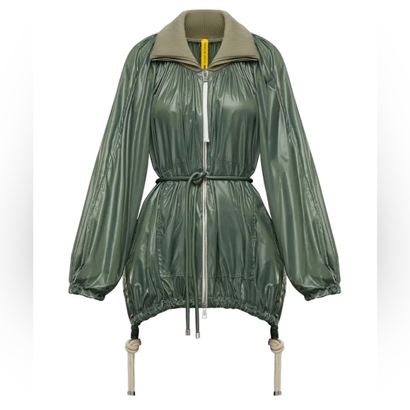 Moncler WomensDiamond Raincoat Green